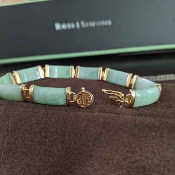 Neiman Marcus Ross Simons Jade Serenity Bracelet - Picture 2 of 7